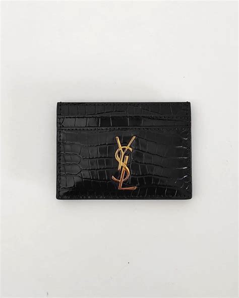 ysl keychain replica|ysl croc card holder.